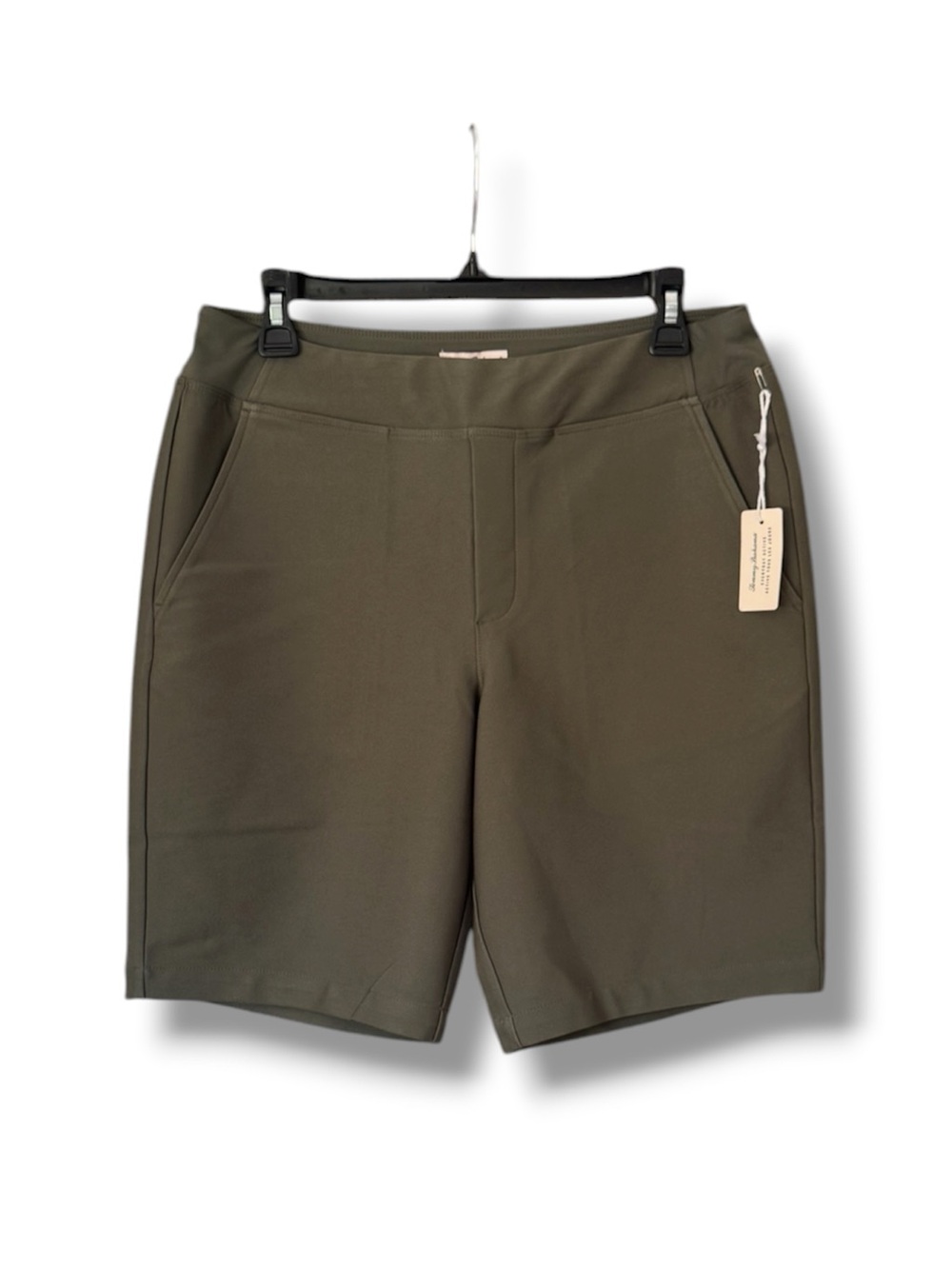 Tommy Bahama Olive Green Women's Pull-On Bermuda Shorts